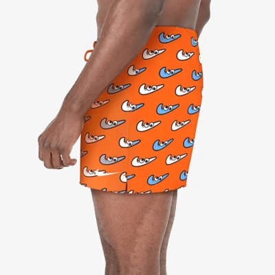 Nike Swim MULTI PRINT-ORANGE BLAZE pánské plavky