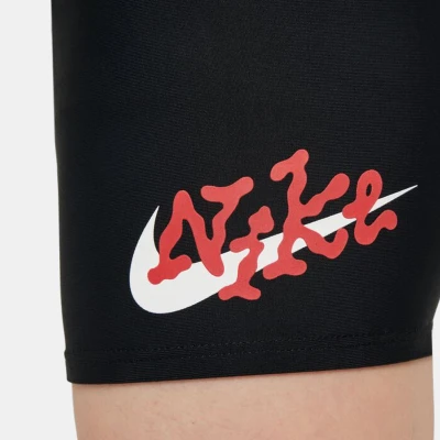 Nike Swim Scribble Square Leg-001-Black chlapecké plavky