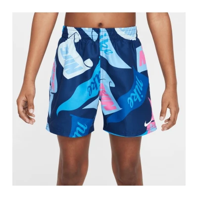 Nike Swim TOSSED FLAGS 4 inch MIDNIGHT N-MIDNIGHT NAVY chlapecké plavky