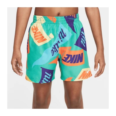 Nike Swim TOSSED FLAGS 4 inch STADIUM GR-STADIUM GREEN chlapecké plavky