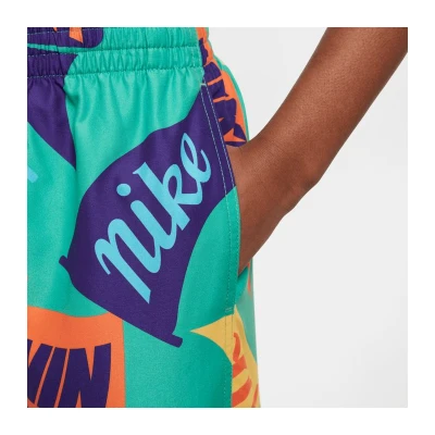 Nike Swim TOSSED FLAGS 4 inch STADIUM GR-STADIUM GREEN chlapecké plavky