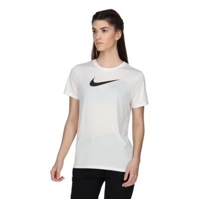 Nike W NK DF TEE RLGND HBR WHITE/BLACK dámské tréninkové tričko