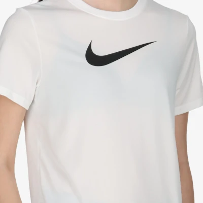 Nike W NK DF TEE RLGND HBR WHITE/BLACK dámské tréninkové tričko