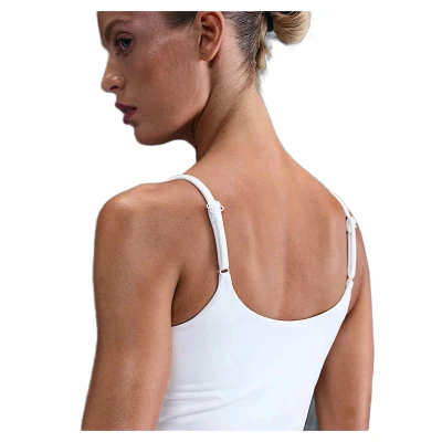 Nike W NK ONE DF TANK CPSL SPD WHITE/BLACK dámské tréninkové tílko