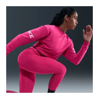 Nike W NP DF FLC CREW TT GRX RUSH PINK/PINK FOAM/WHITE dámská mikina
