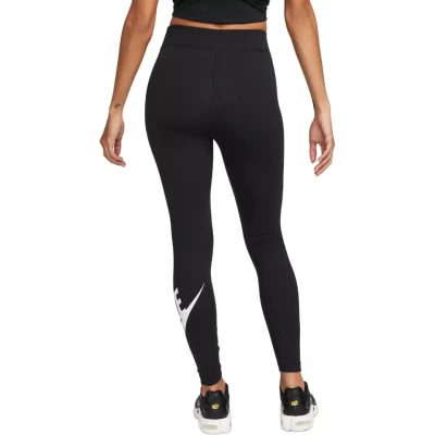 Nike W NSW NK CLSC GX HR TIGHT FTRA BLACK/WHITE dámské legíny