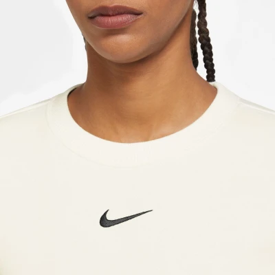 Nike W NSW PHNX FLC STD CREW SAIL/BLACK dámská zateplená mikina