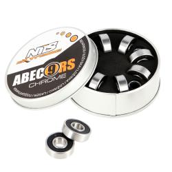 Nils ABEC 9 RS CHROME ložiska (8 KS BOX)