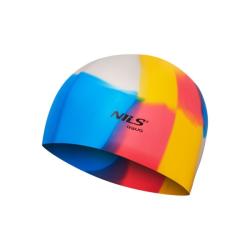 NILS Aqua Silikónová čiapka NQC Multicolor M10 NILS Aqua Silikónová čiapka NQC Multicolor M10