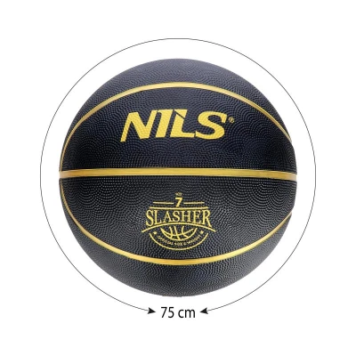 NILS Basketbalový míč NPK270 Slasher 7 černý