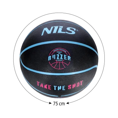 NILS Basketbalový míč NPK271 Buzzer 7 černý