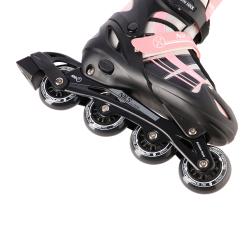 Nils NH18366A 2v1 čierno-ružové detské korčule