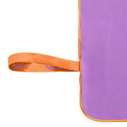 NILS CAMP Ručník z mikrovlákna NCR12 fialová/oranžová (VÝPRODEJ)