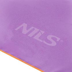 NILS CAMP Ručník z mikrovlákna NCR12 fialová/oranžová (VÝPRODEJ)