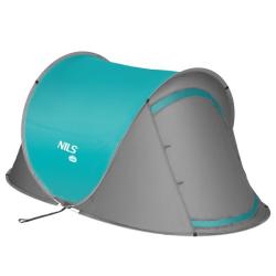 NILS CAMP Samorozkladací plážový stan NC3743 tyrkysový NILS CAMP Samorozkladací plážový stan NC3743 tyrkysový