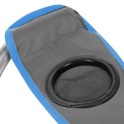 NILS CAMP Skládací židle NC3079 šedá-modrá