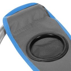 NILS CAMP Skládací židle NC3079 šedá-modrá (VÝPRODEJ)