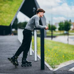 Nils NH382 Enzo béžové dětské brusle 2v1