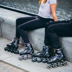 Nils NH382 Enzo béžové dětské brusle 2v1