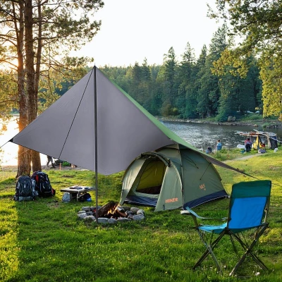 Nils Cestovní plachta / tarp Camp NC17107 zelená