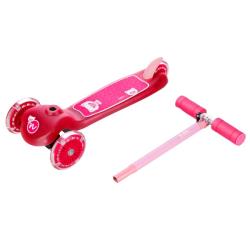 Nils Fun HLB001 LED růžová dětská koloběžka