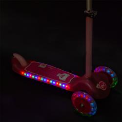 Nils Fun HLB001 LED růžová dětská koloběžka