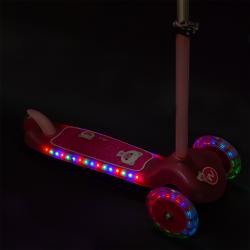 Nils Fun HLB001 LED ružová detská kolobežka