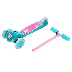 Nils Fun HLB001 LED tyrkysová dětská koloběžka