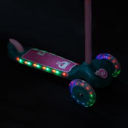 Nils Fun HLB001 LED tyrkysová dětská koloběžka