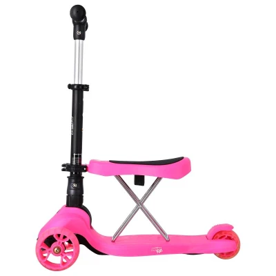 Nils Fun HLB12 2v1 růžová dětská koloběžka