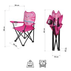 Nils Dětská skládací židle Fun NC3305 kočka