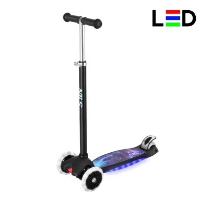 Nils Fun HLB1310 s LED černá dětská tříkolová koloběžka