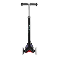 Nils Fun HLB1310 s LED černá dětská tříkolová koloběžka