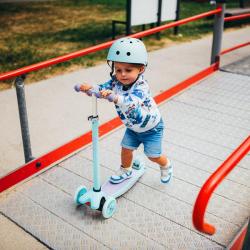 Nils Fun HLB1310 s LED fialová dětská tříkolová koloběžka