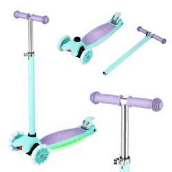 Nils Fun HLB1310 s LED fialová detská trojkolobežka