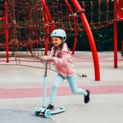 Nils Fun HLB1310 s LED fialová detská trojkolobežka