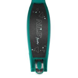 Nils Fun HLB1310 s LED zelená dětská tříkolová koloběžka