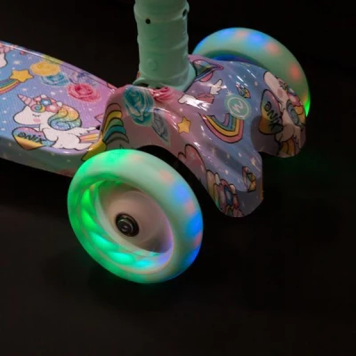 Nils Dětská tříkolová koloběžka Fun HLB15A mint s LED