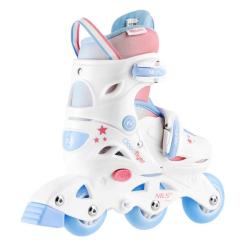 Nils NJ1190 3v1 Three Steps bílé dětské kolečkové brusle