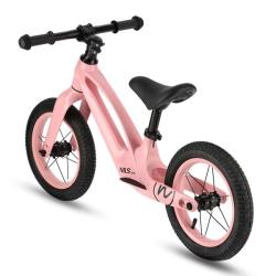 Nils Fun RB901 s 12 pumpovanými koly a LED růžové dětské odrážedlo