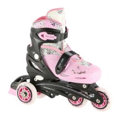 Nils NH18331 4v1 růžové dětské brusle