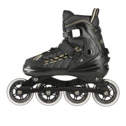 Nils Extreme NA1128 černo-zlaté kolečkové brusle nastavitelné POUZE L(EU 39-42) (VÝPRODEJ)