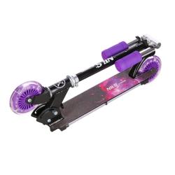 Nils HD025 LED fialová skládací koloběžka