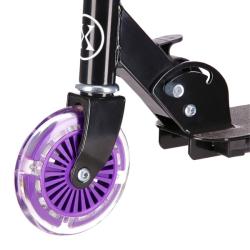 Nils HD025 LED fialová skládací koloběžka