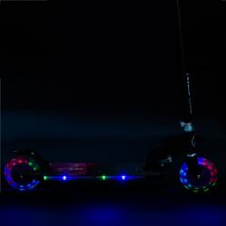 Nils HD025 LED fialová skládací koloběžka
