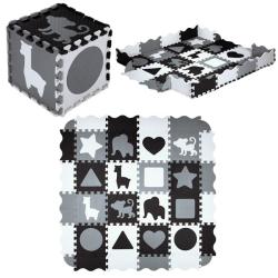 NILS Fun Dětská pěnová puzzle podložka MD03 šedá