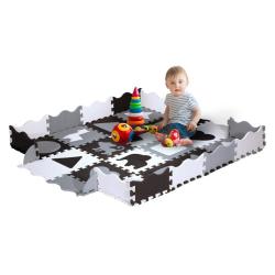 NILS Fun Dětská pěnová puzzle podložka MD03 šedá