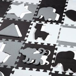 NILS Fun Dětská pěnová puzzle podložka MD03 šedá