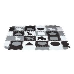 NILS Fun Dětská pěnová puzzle podložka MD03 šedá