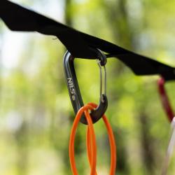 NILS CAMP Hliníková karabina NC1707 12kN šedá